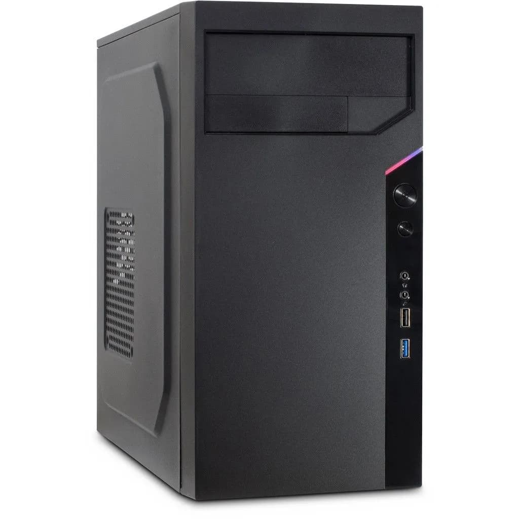 Inter-Tech IT-6505 Retro -micro-ATX-kotelo, musta