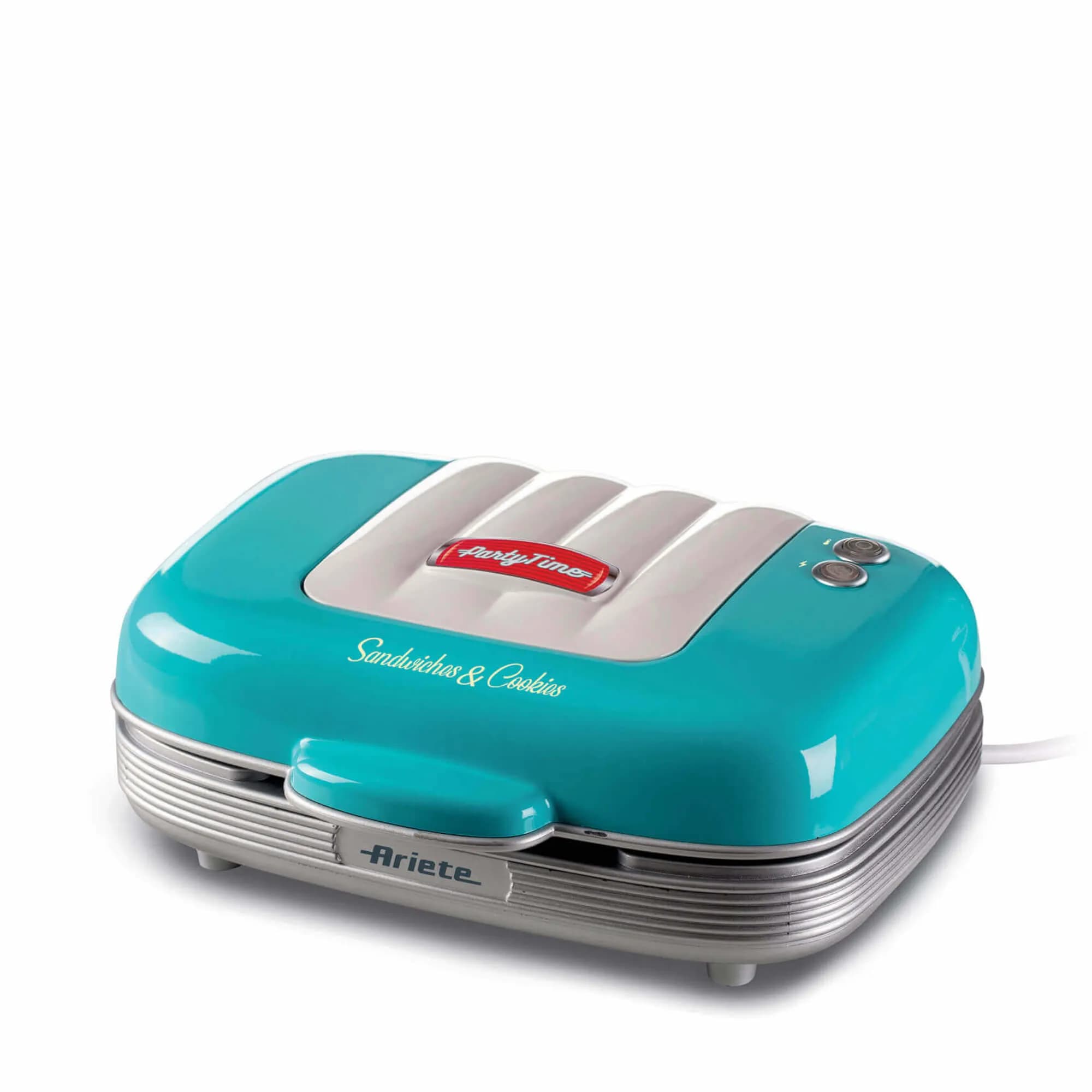 Ariete Party Time 3-in-1 voileipägrilli ja keksikone 700 W Vaaleansininen