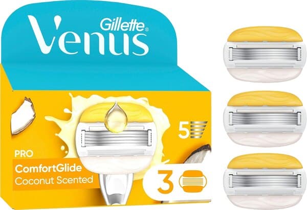 Gillette Venus Pro ComfortGlide Coconut -vaihtoterät, 3 kpl