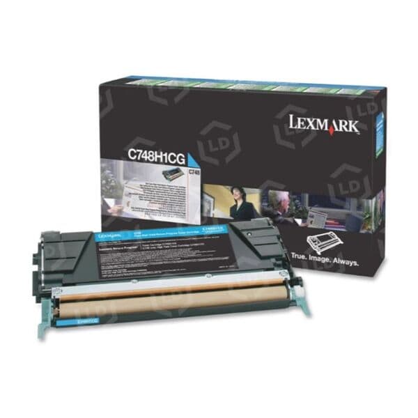 Lexmark C748H1CG High Yield -laservärikasetti, cyan