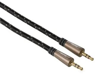 Hama kullattu 3,5 mm -audiokaapeli, 1,5 m, ruskea