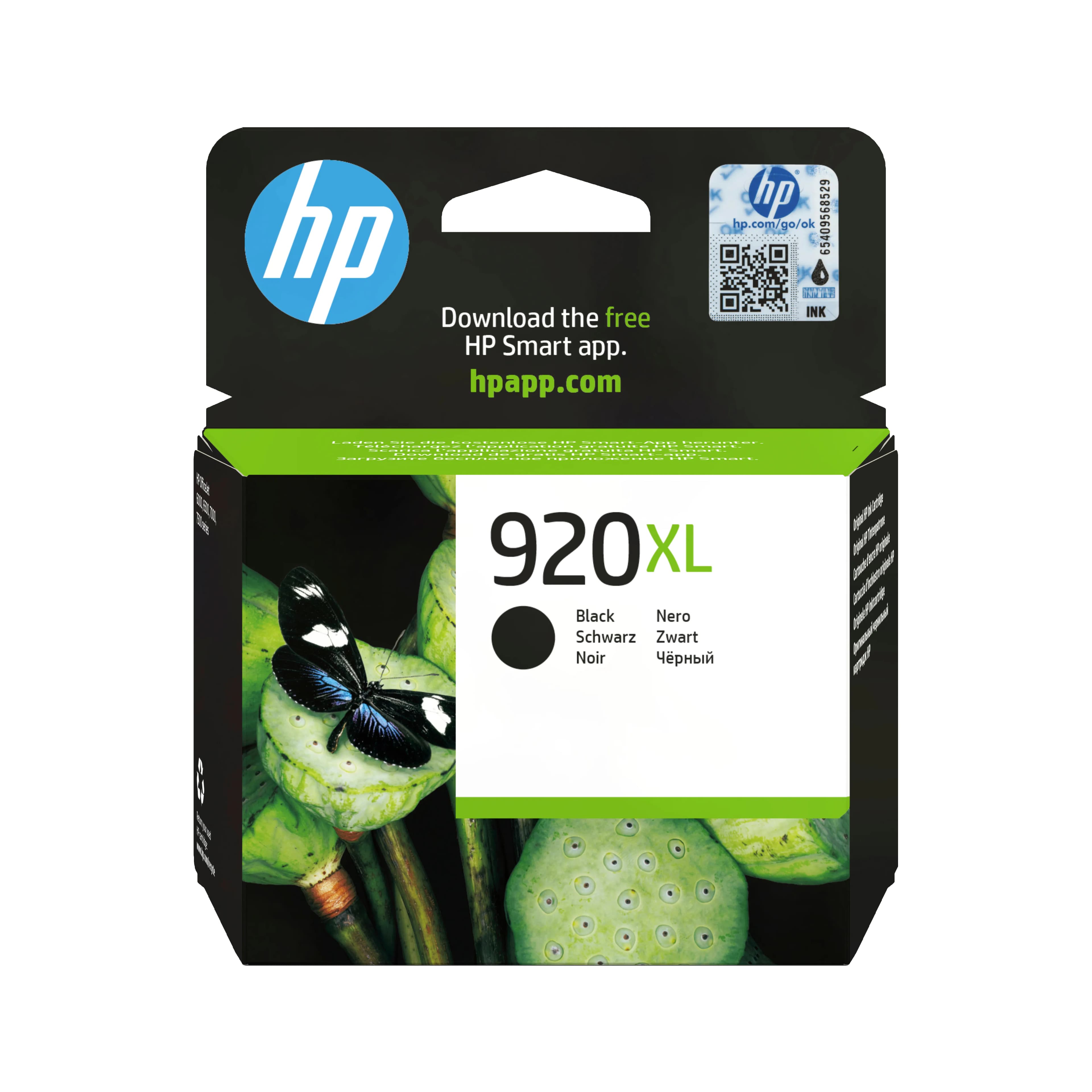 HP 920XL-mustekasetti, 9 ml, musta