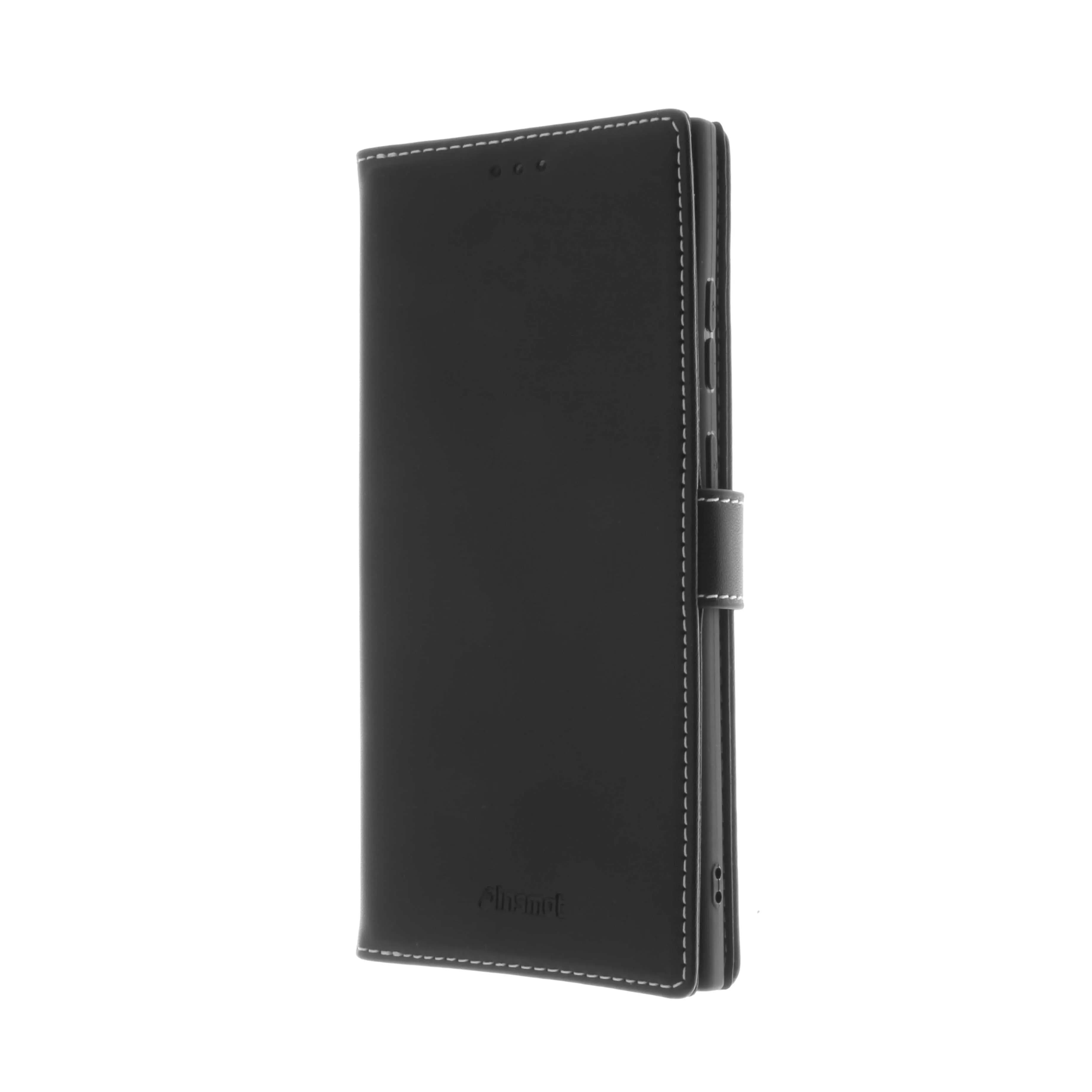 Insmat Flip Case, Galaxy S23 Ultra -lompakkokotelo, Musta