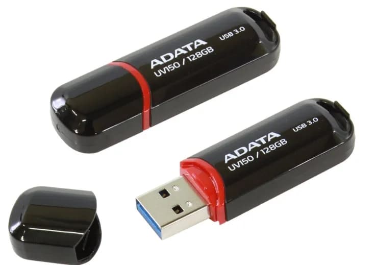 A-DATA DashDrive UV150 USB 3.0 128 Gt -muistitikku, musta