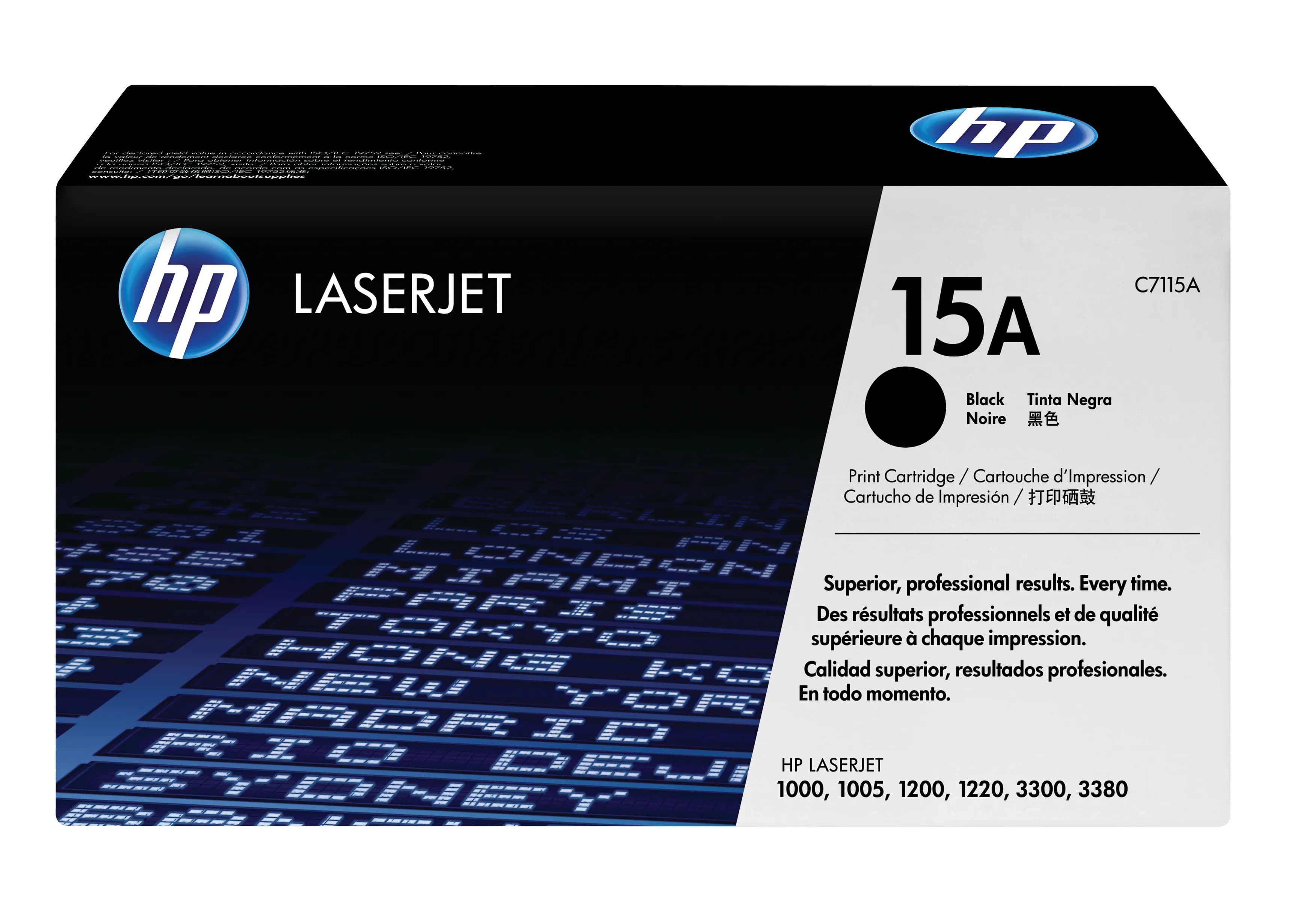 HP 15A C7115A -laservärikasetti, musta