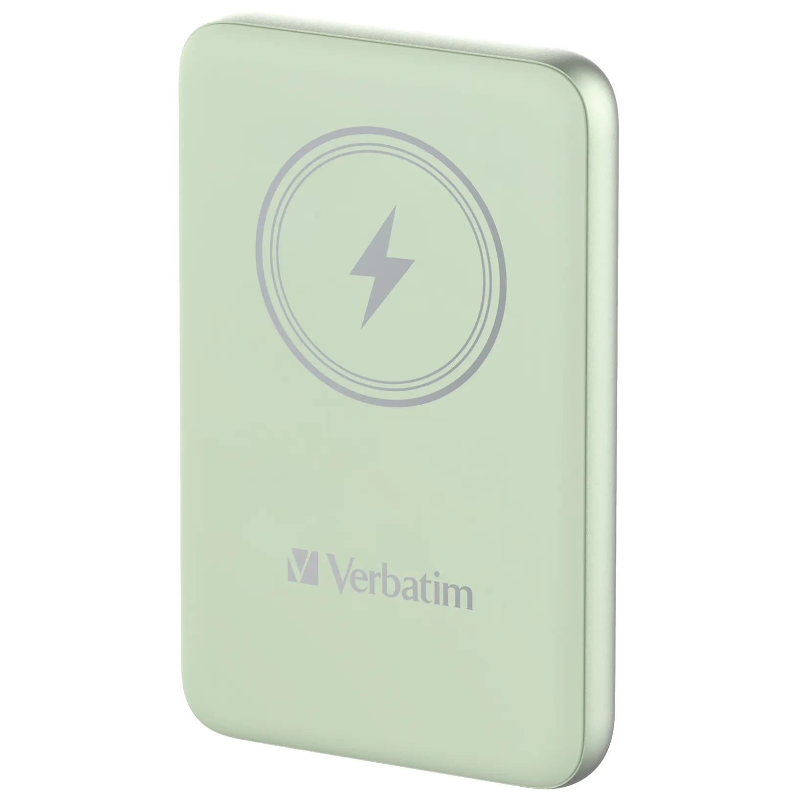 Verbatim Charge n Go Magnetic Wireless -varavirtalähde, 10000 mAh, Vihreä