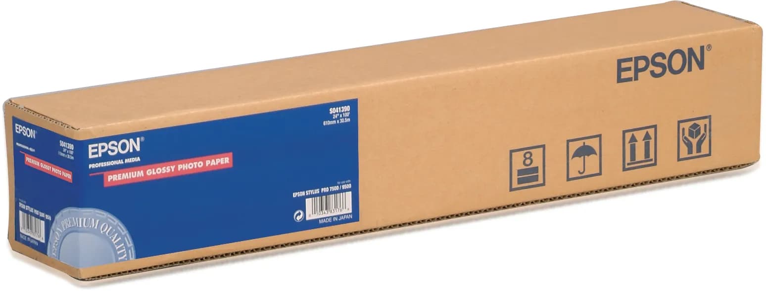Epson Premium Glossy Photo Paper - Kiiltävä valokuvapaperi - Rulla (40,6 cm x 30,5 m) - 260 g/m2 malleihin Stylus Pro 11880, Pro 48XX, Pro 78XX, Pro 7