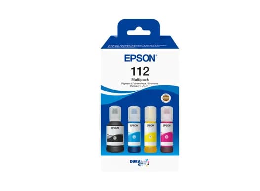 Epson 112 EcoTank -mustepullopakkaus, 260 ml, monivärinen, 4 kpl
