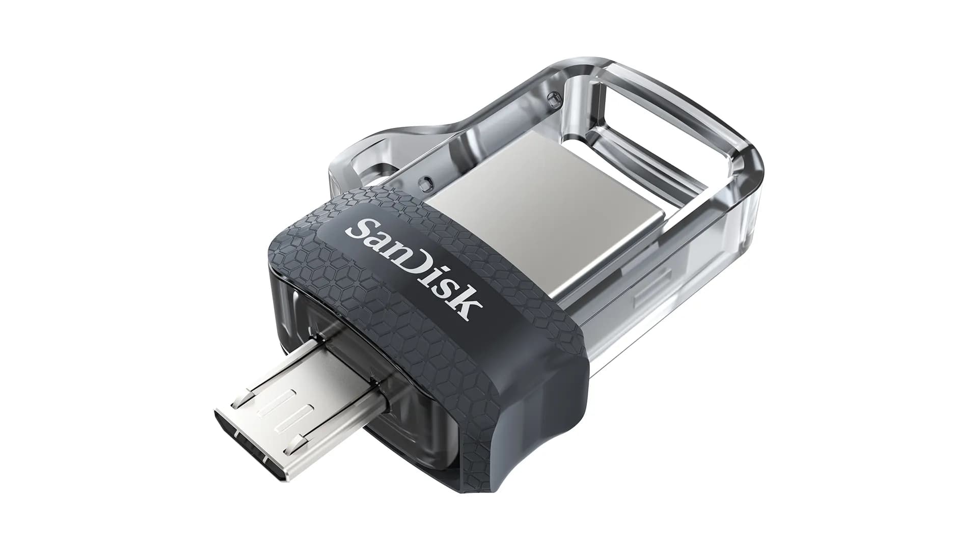 SanDisk Ultra Dual Drive m3.0 USB 3.0 Micro-USB 256 Gt -muistitikku, musta/harmaa