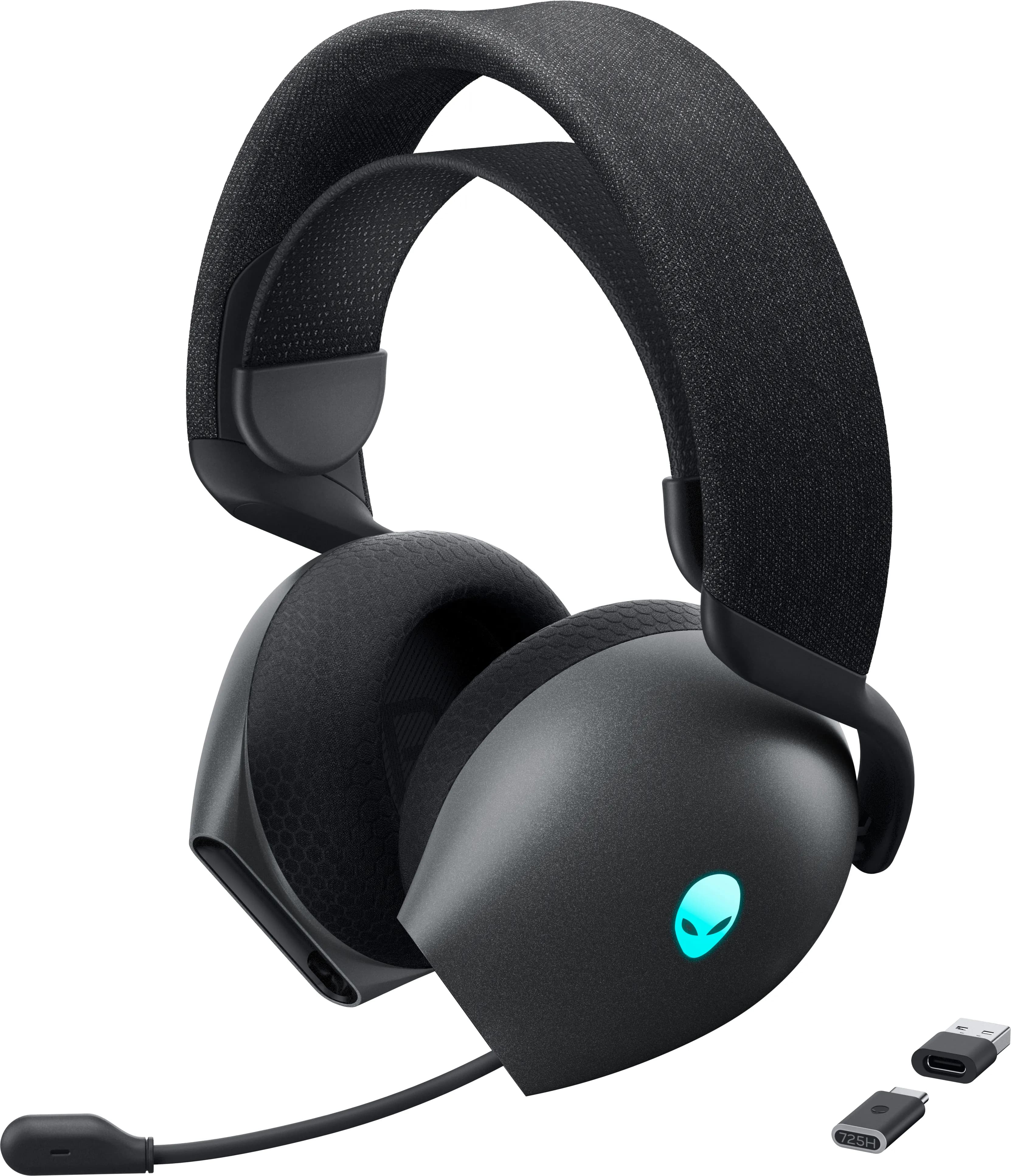 Alienware Tri-Mode AW725H -langaton pelikuulokemikrofoni, Dark Side of the Moon