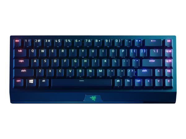 Razer BlackWidow V3 Mini HyperSpeed 65% -langaton mekaaninen pelinäppäimistö, Yellow, musta