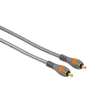 Hama kullattu 1x RCA -audiokaapeli, 3 m, hopea