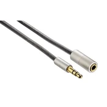 Hama HA-80867 3,5 mm audio -jatkokaapeli, 2 m, hopea