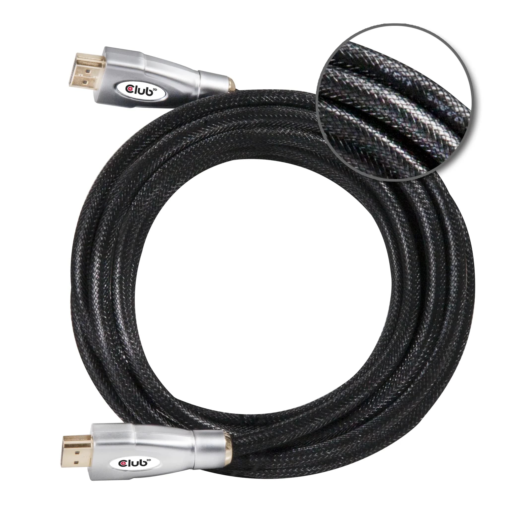 Club 3D HDMI 2.0 -kaapeli jossa Ethernet, 5 m, musta
