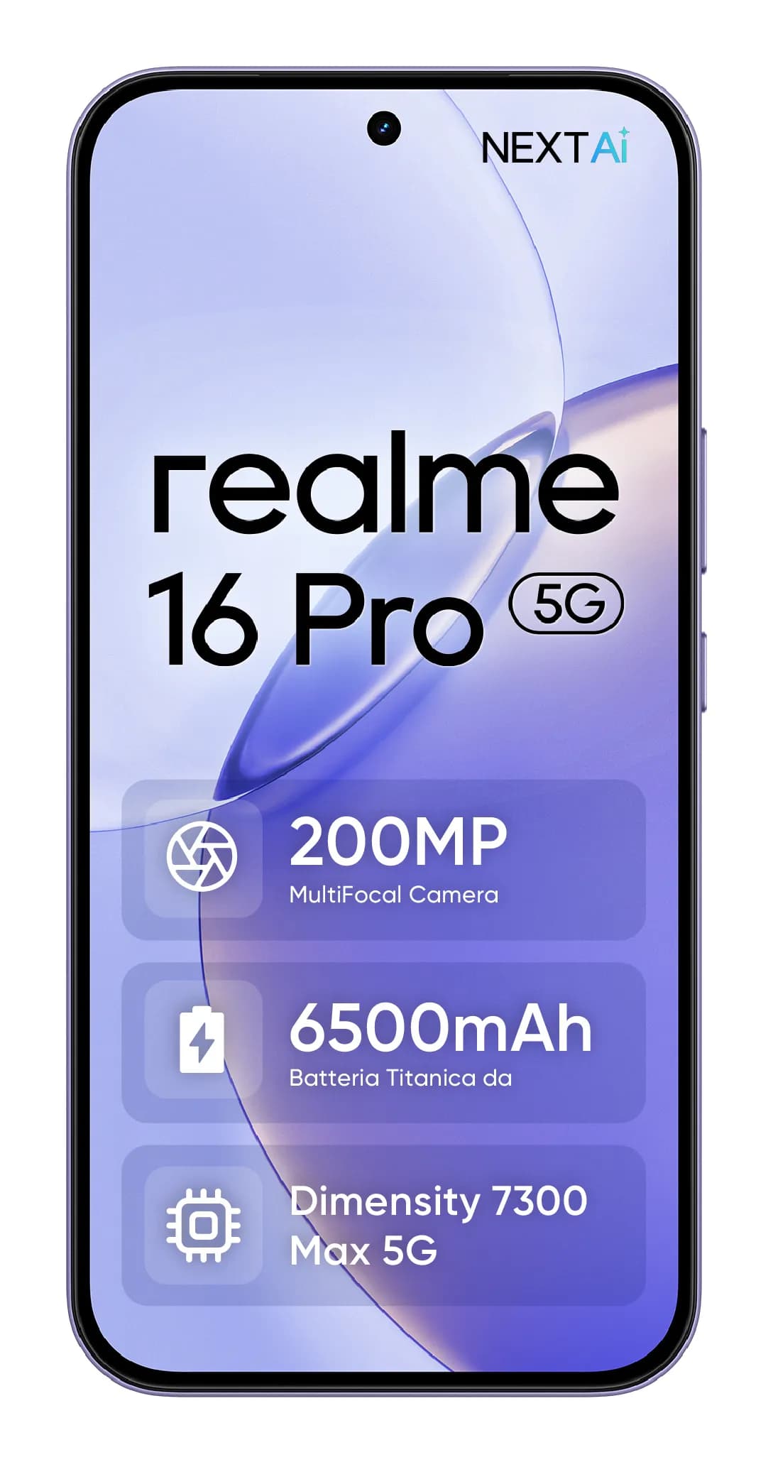 Realme 16 Pro 5G 12/512 Gt -puhelin, Orchid Purple