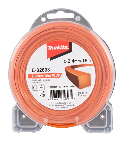 Makita -Siima 2,4 mm x 15 m, neliö