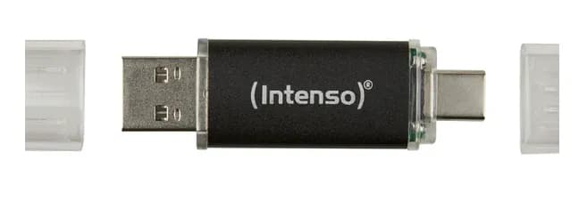 Intenso Twist Line USB-A / USB-C 3.2 Gen 1 512 Gt -muistitikku, 2-pack, anthracite