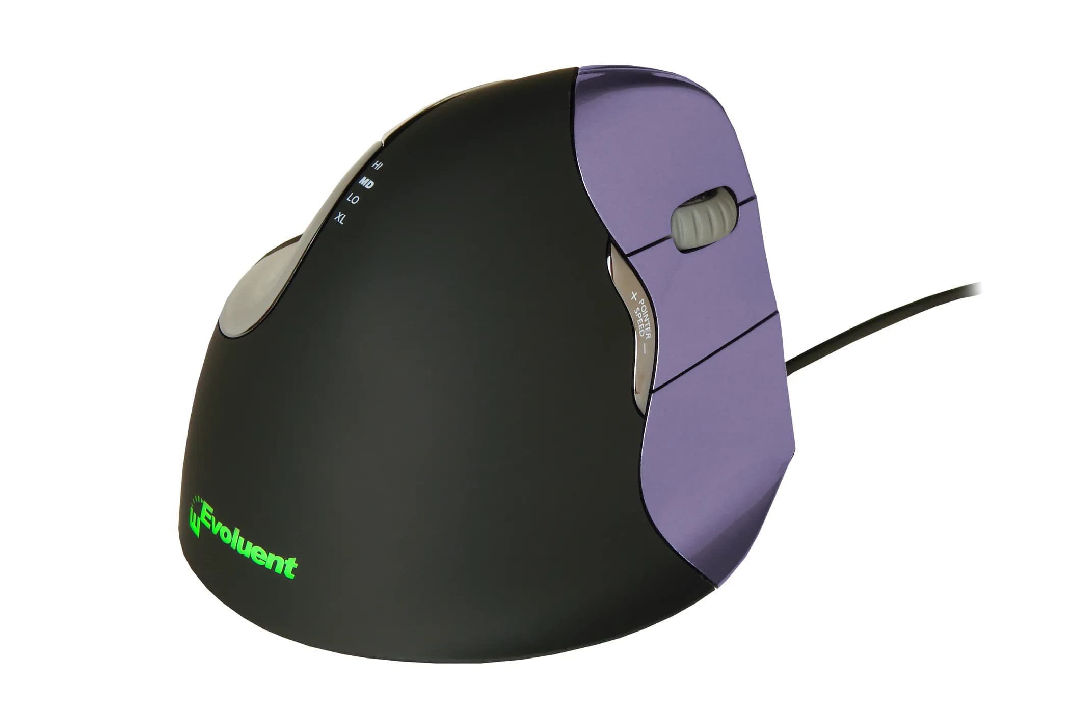 Evoluent Vertical Mouse 4 -langallinen ergonominen hiiri, musta