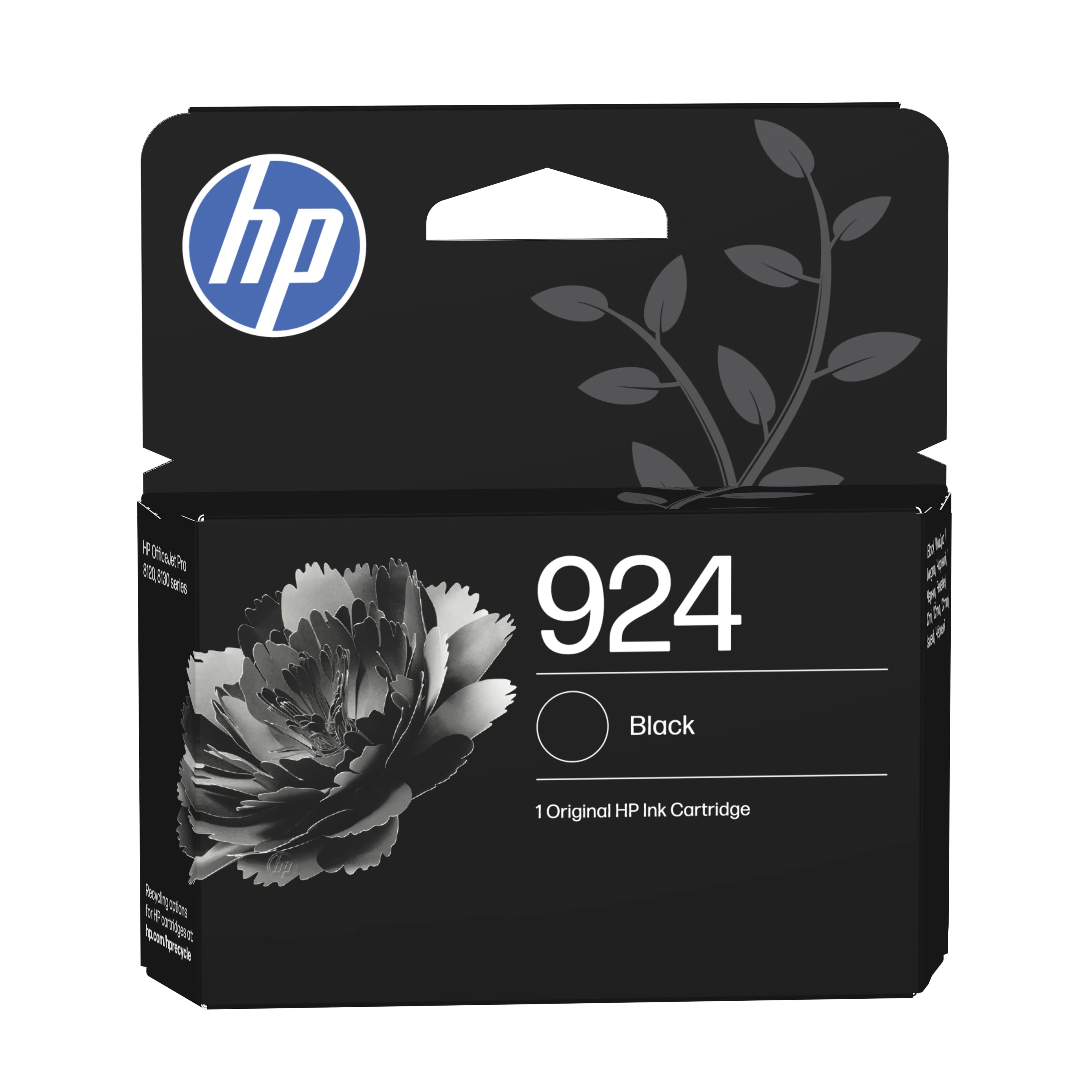 HP 924 -mustekasetti, 12.5 ml, musta