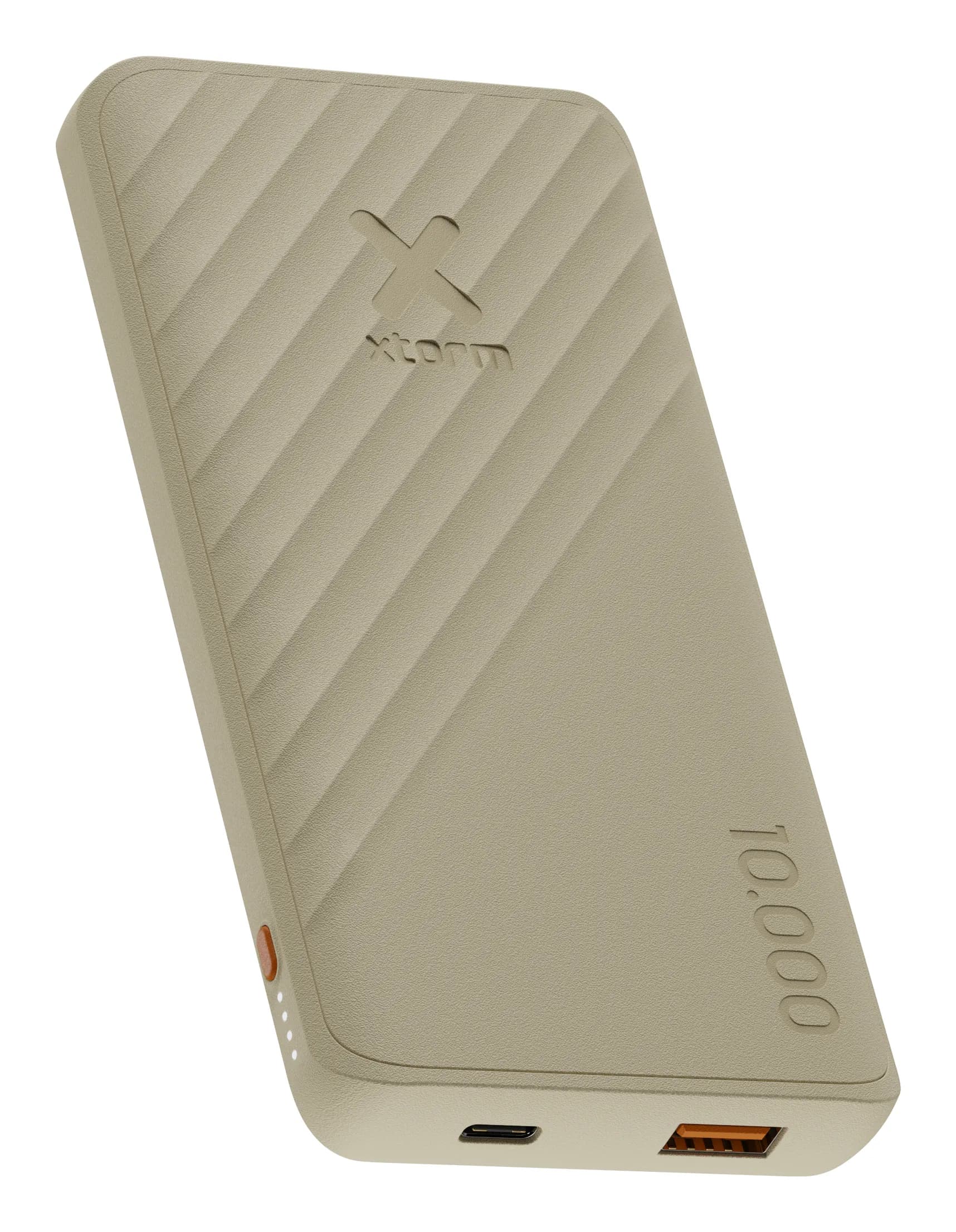 Xtorm Varavirtalähde 10.000mAh 15W USB-C & USB-A -varavirtalähde, Beige