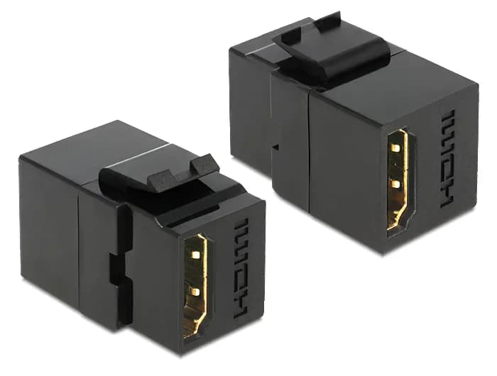 De-Lock HDMI – HDMI -adapteri, Musta