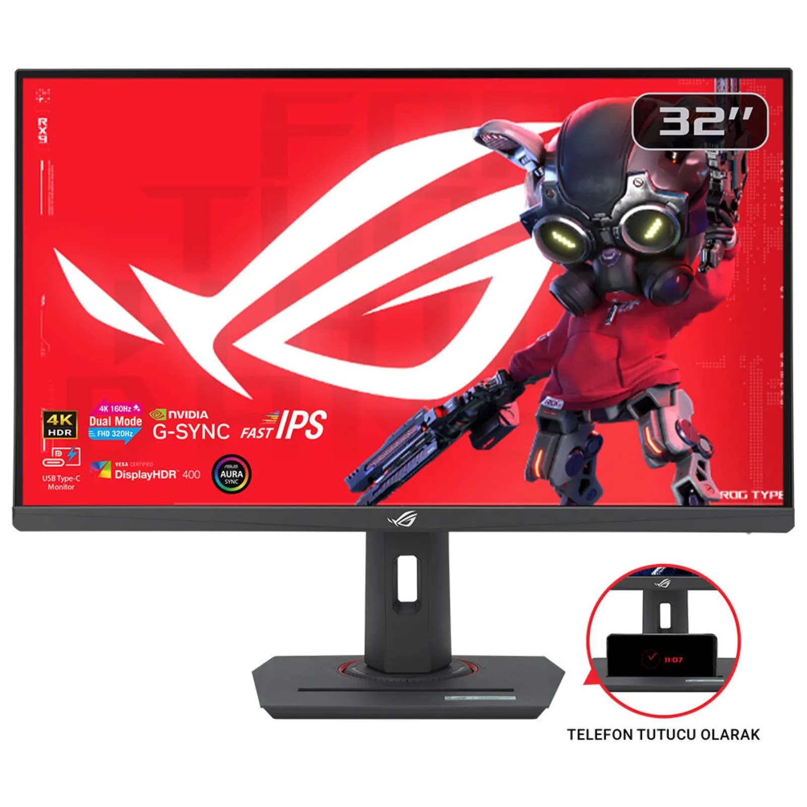 ASUS ROG Strix XG32UCG 32"" 4K UHD, IPS, USB-C hub -pelinäyttö