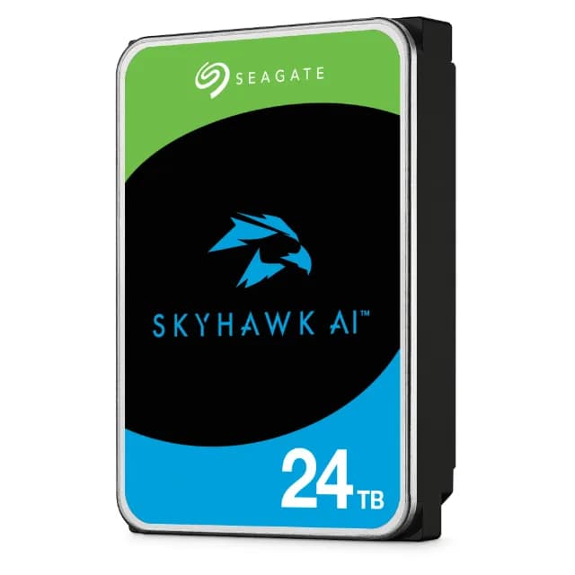 Seagate SkyHawk AI 3.5"" 24 Tt, 7200 RPM, 512 MB, 550 WRL, SATA III -kovalevy (valvontakäyttöön)