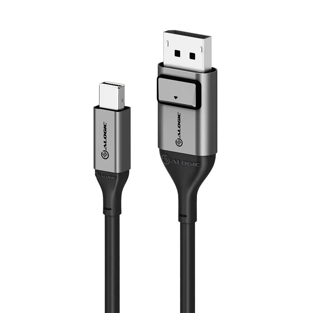 ALOGIC Ultra 8K Mini DisplayPort – DisplayPort -kaapeli, jossa 8K, 3 m, musta/harmaa