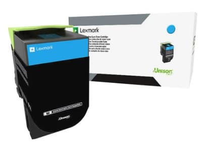 Lexmark 80C0X20 Extra High Yield -laservärikasetti, cyan