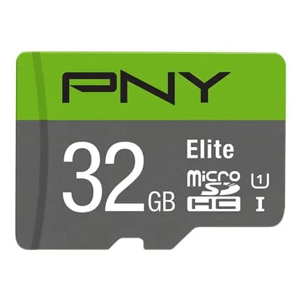 PNY Elite 32 Gt MicroSDHC Class 10 UHS-I U1 -muistikortti + SD-adapteri