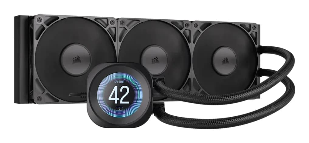 Corsair Nautilus 360 RS LCD 360mm -nestejäähdytin, musta