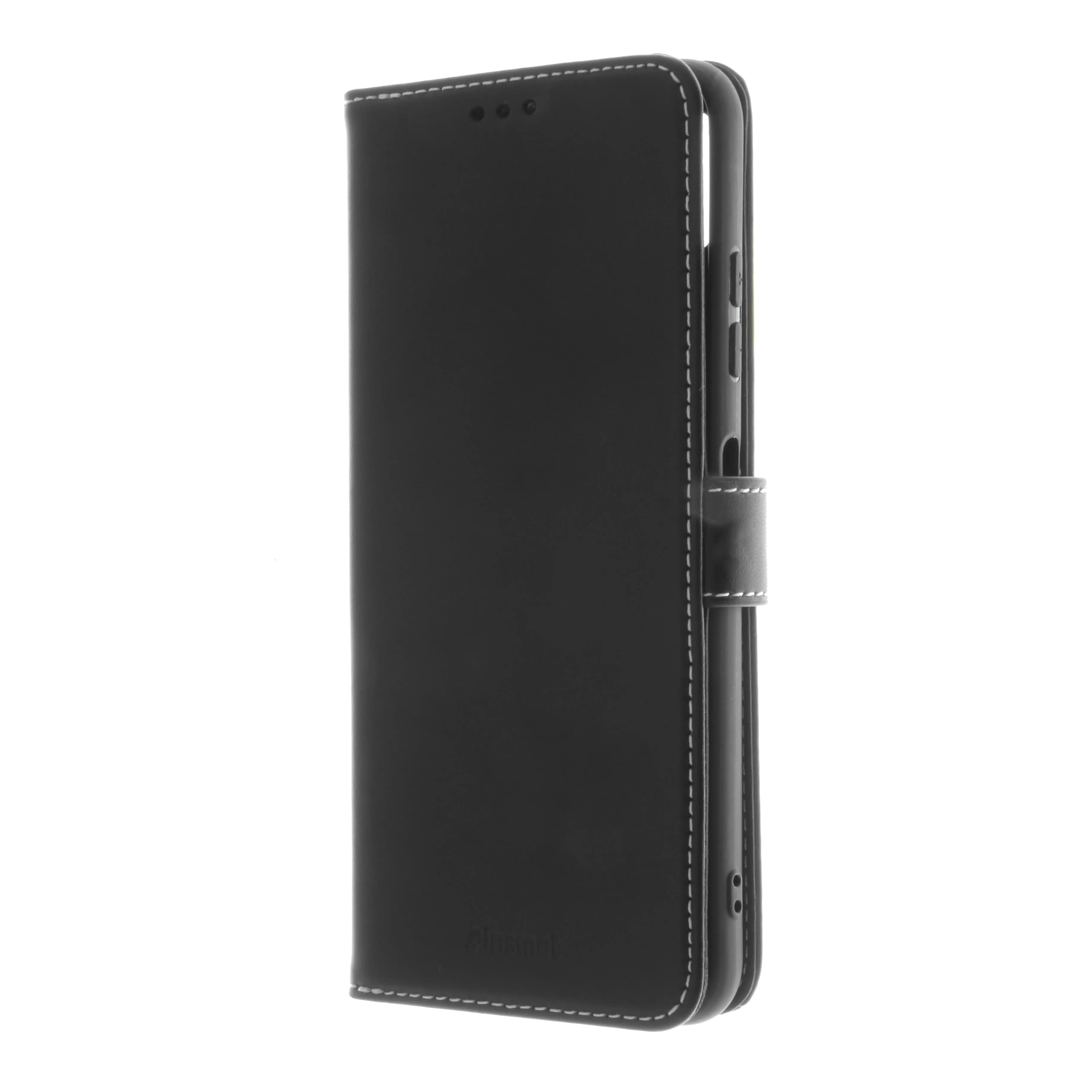 Insmat Flip Case, Galaxy A22 5G -lompakkokotelo, Musta