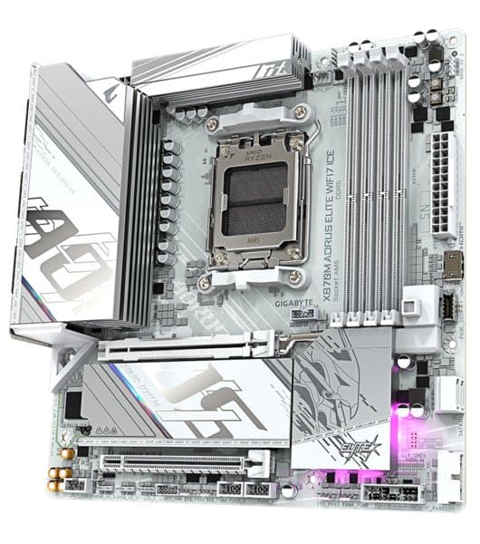 Gigabyte Aorus X870M Elite ICE WiFi 7 AM5 mATX -emolevy