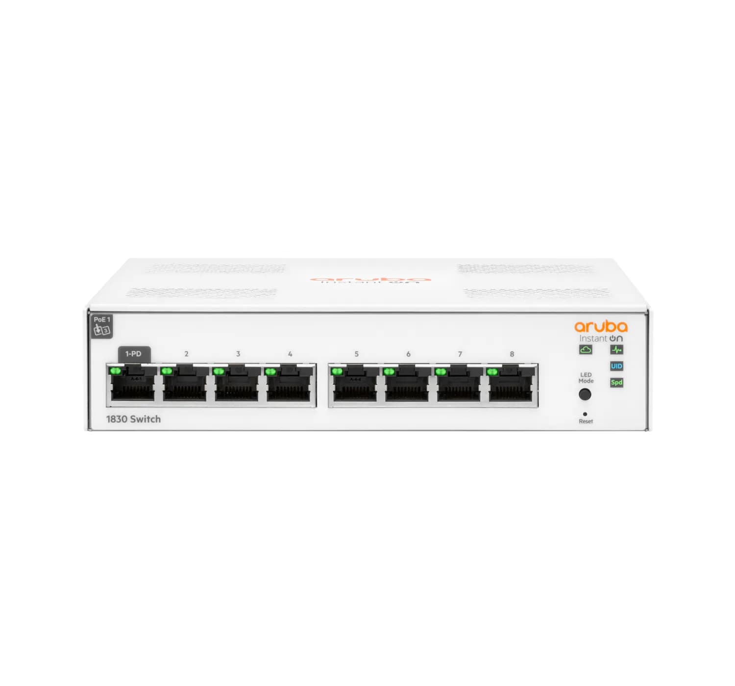 HPE Aruba Instant On 1830 8G Switch - Kytkin - smart - 8 x 10/100/1000 - työpöytä