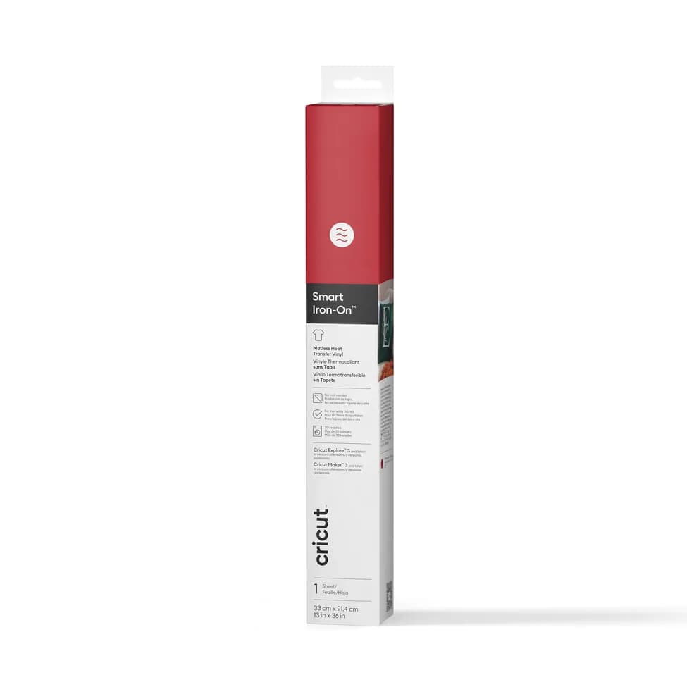Cricut SMRTIO 13 IN X 3 FT - smart vinyyli, punainen