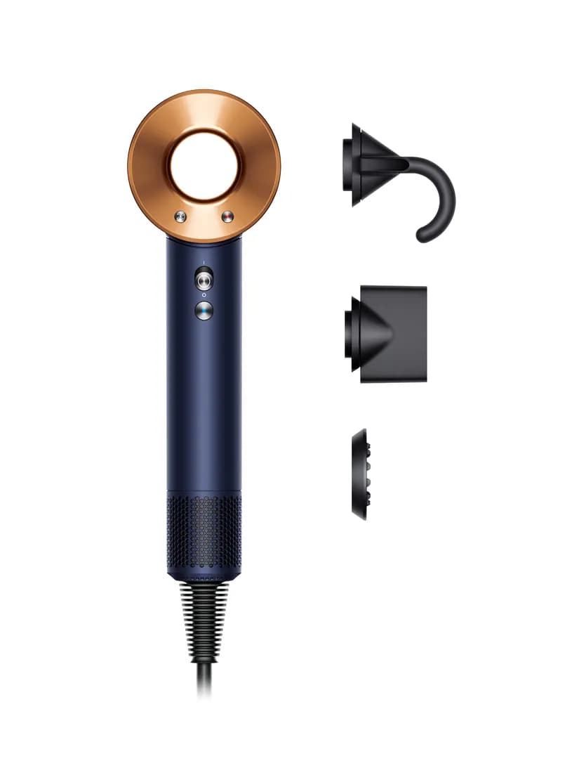 Dyson Supersonic HD07, 1600 W -hiustenkuivaaja, Prussian Blue/Rich Copper