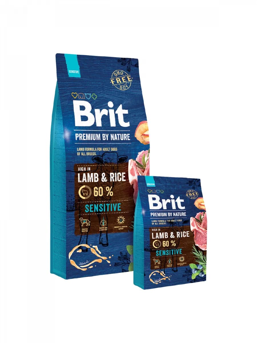 Brit Premium by Nature Sensitive Lamb, Koiran kuivaruoka, Adult, 3 kg