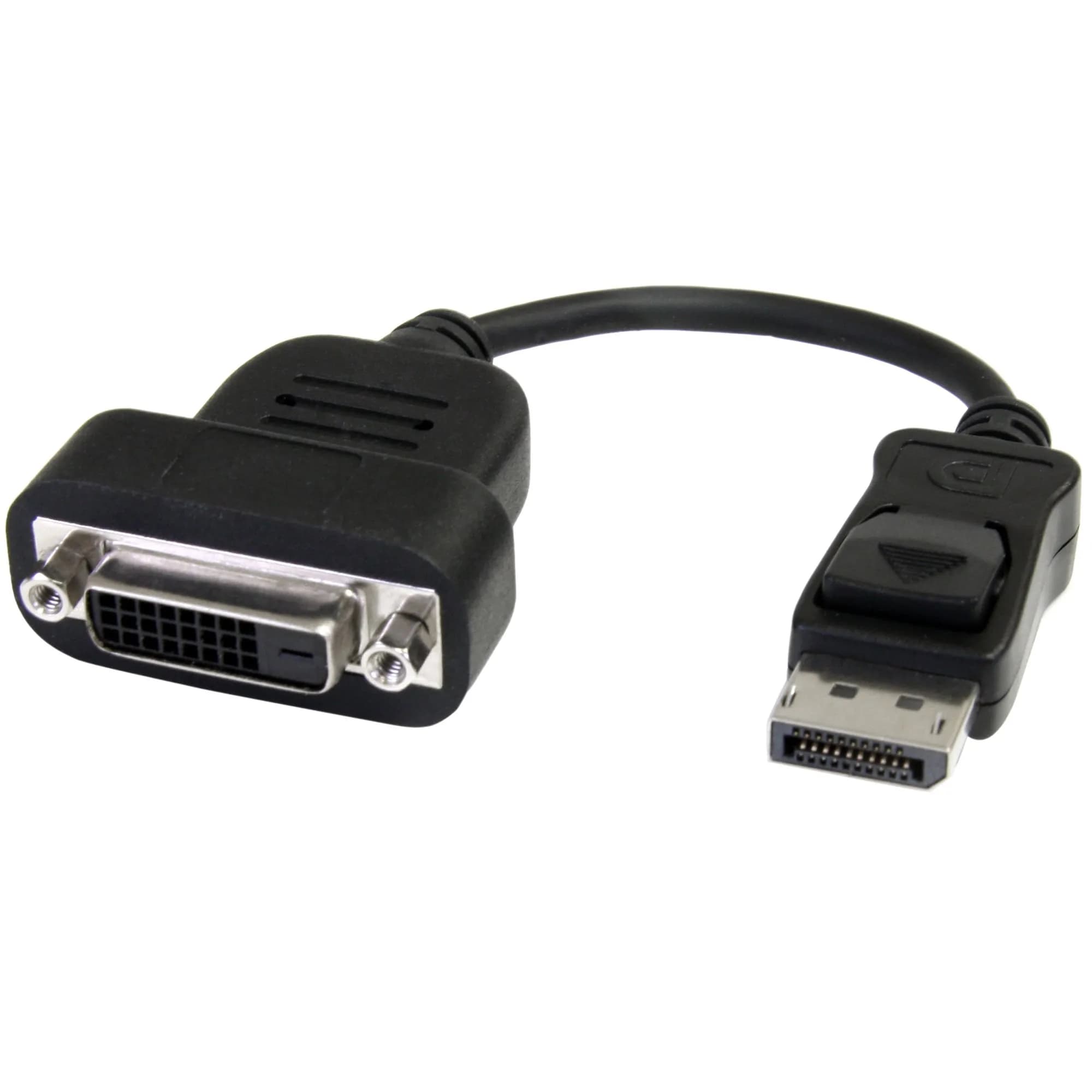 StarTech DisplayPort to DVI-D Adapter Video Converter 1080p -adapteri, MustaTER