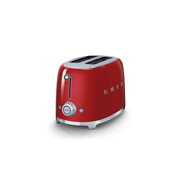 Smeg TSF01RDEU -leivänpaahdin, 2 viipaleita, punainen
