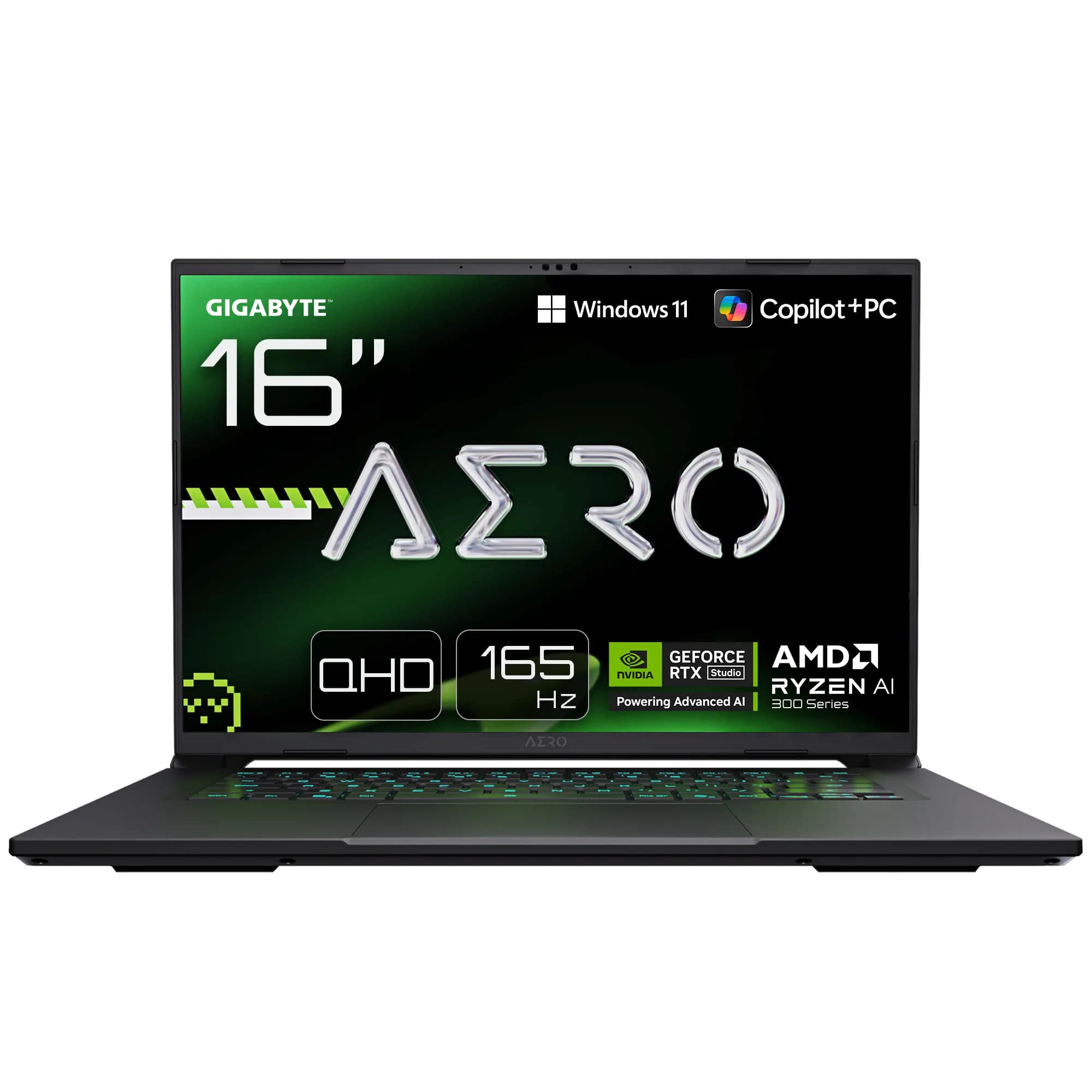 GIGABYTE AERO X16 1VH 16"" Ryzen AI 7-350, 32 Gt, 1 Tt, Win 11 Home -pelikannettava, avaruusharmaa