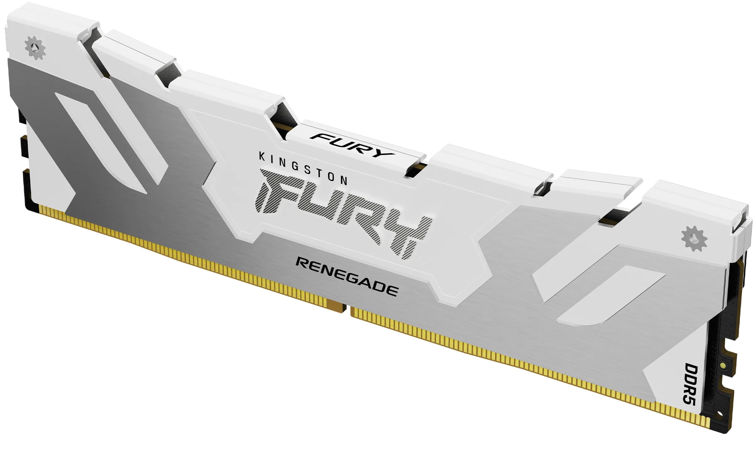 Kingston FURY Renegade 32 Gt (1 x 32 Gt) DDR5 6400 MHz, CL32 -muisti, valkoinen/hopea (XMP)