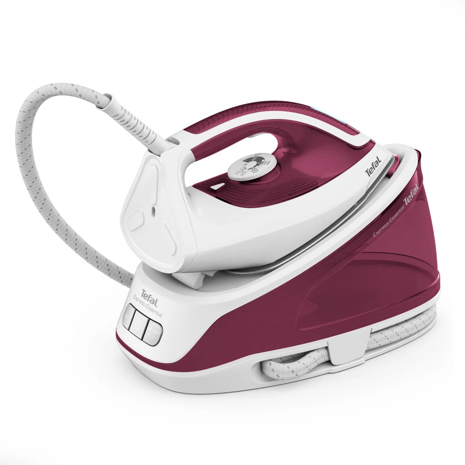 Tefal Express Essential SV6110 -höyrysilityskeskus, 2200 W, 5 bar, 1,4 l, violetti/valkoinen