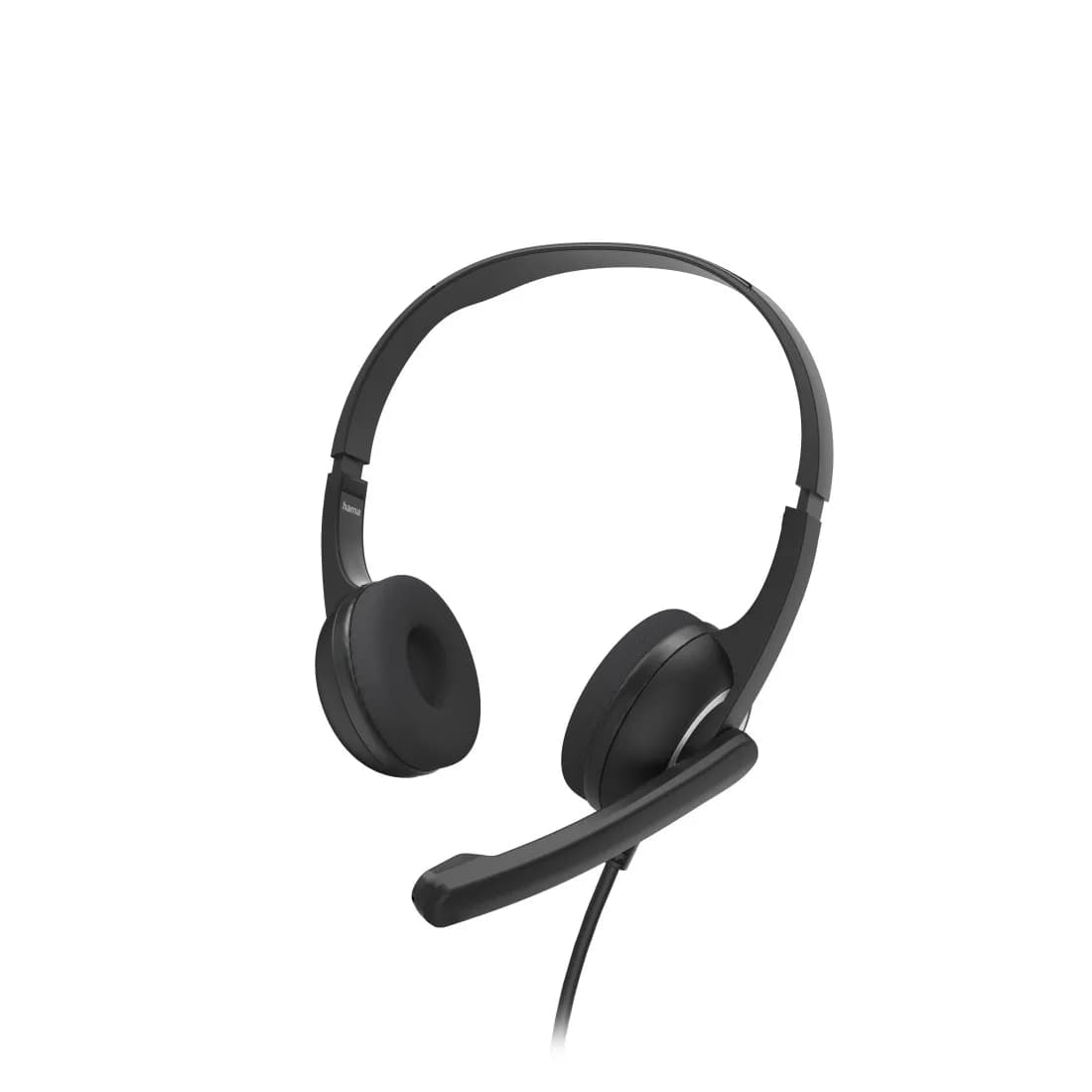 Hama PC Office HS-USB250 V2 -kuulokemikrofoni, musta/hopea