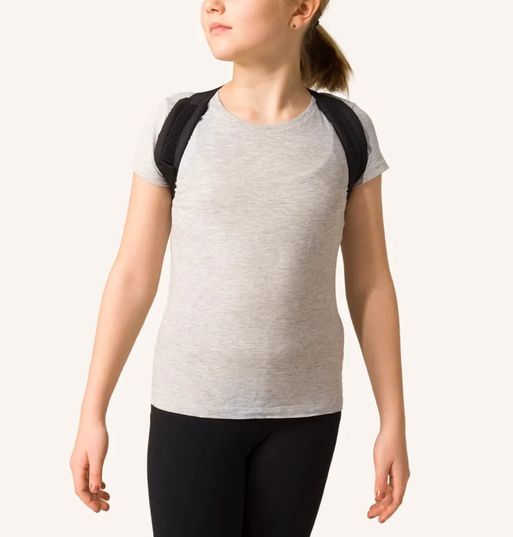 SWEDISH POSTURE Posture Brace Junior 6-12 Years Black