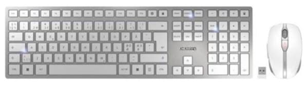 CHERRY DW 9100 SLIM -langaton näppäimistö ja hiiri, hopea