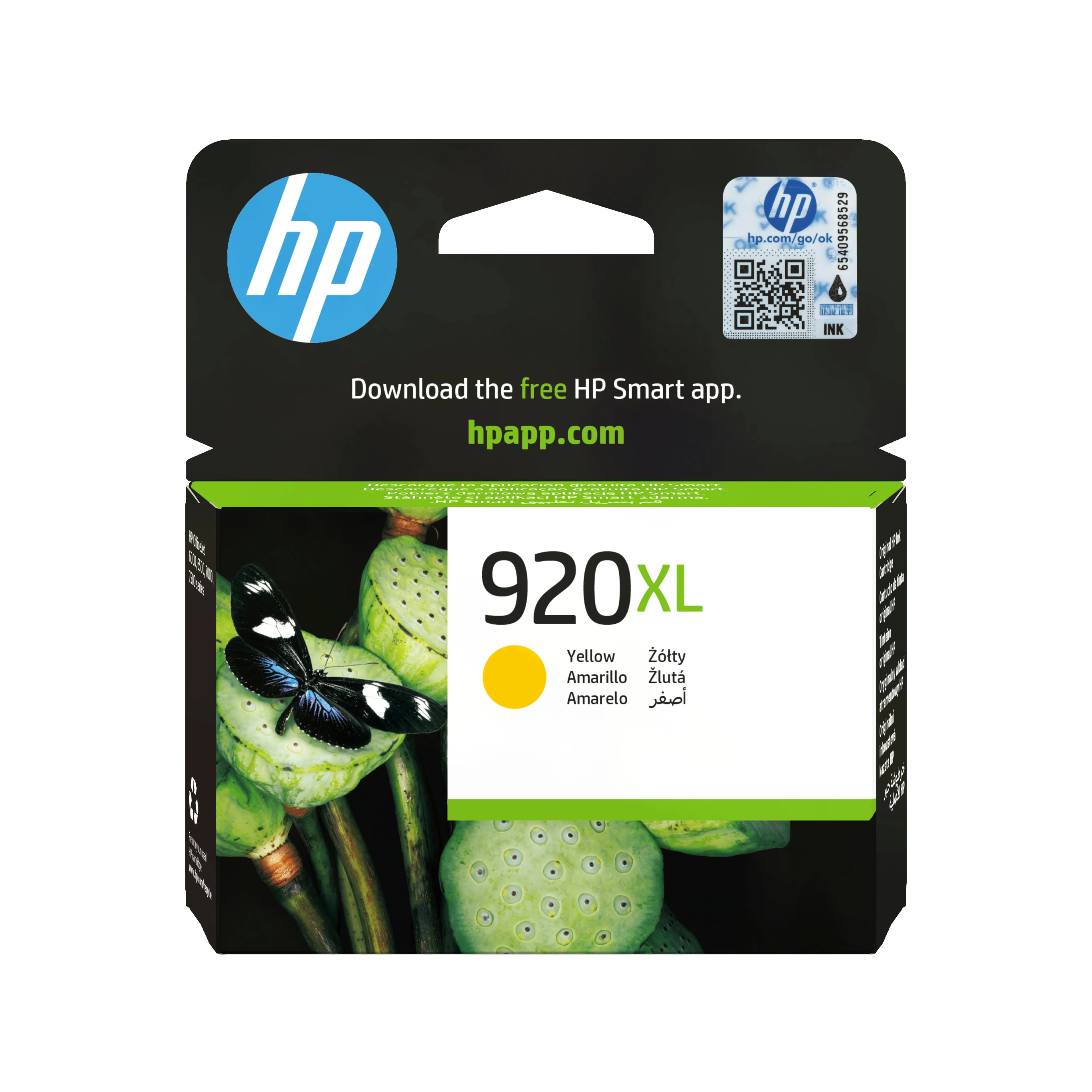 HP 920XL-mustekasetti, 6 ml, keltainen