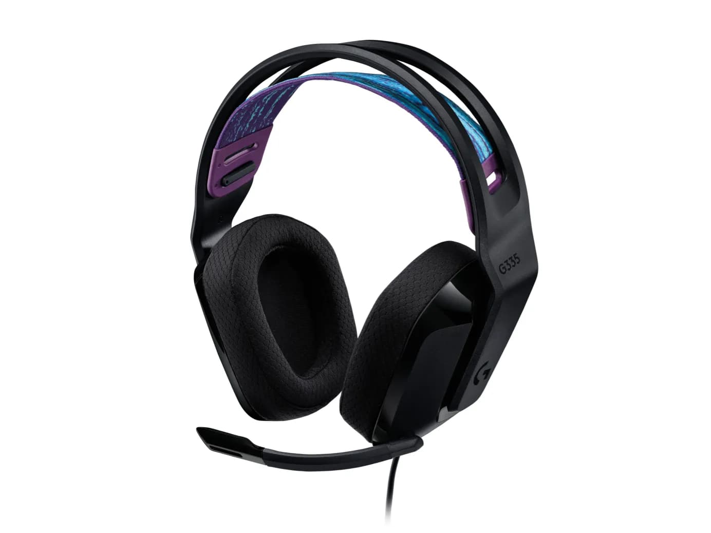 Logitech G335 -pelikuulokemikrofoni + PC-sovitin, musta