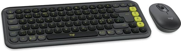 Logitech POP Icon Combo -langaton ergonominen näppäimistö ja hiiri, grafiitti