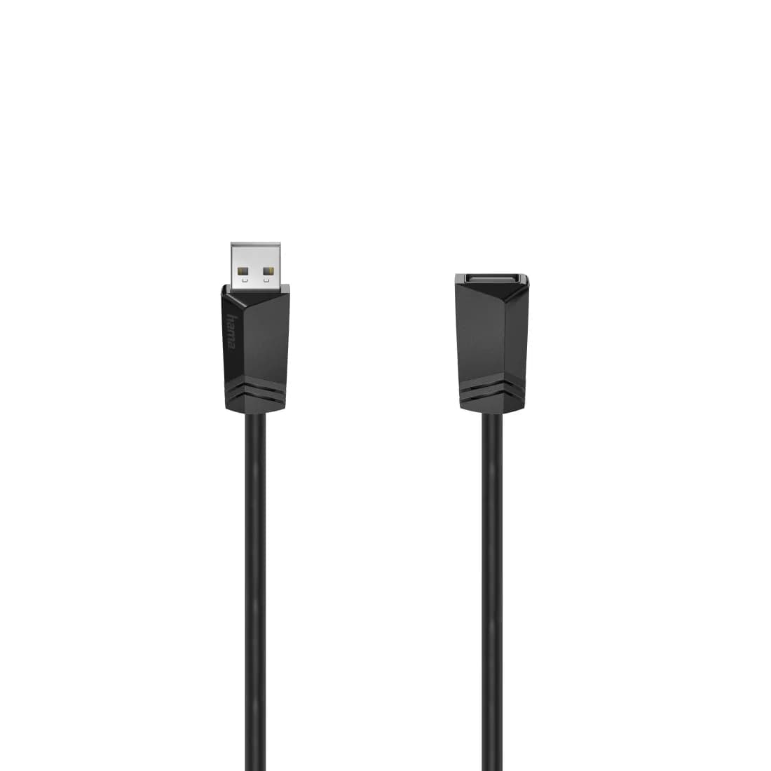 Hama USB 2.0 -jatkokaapeli, 5 m, musta