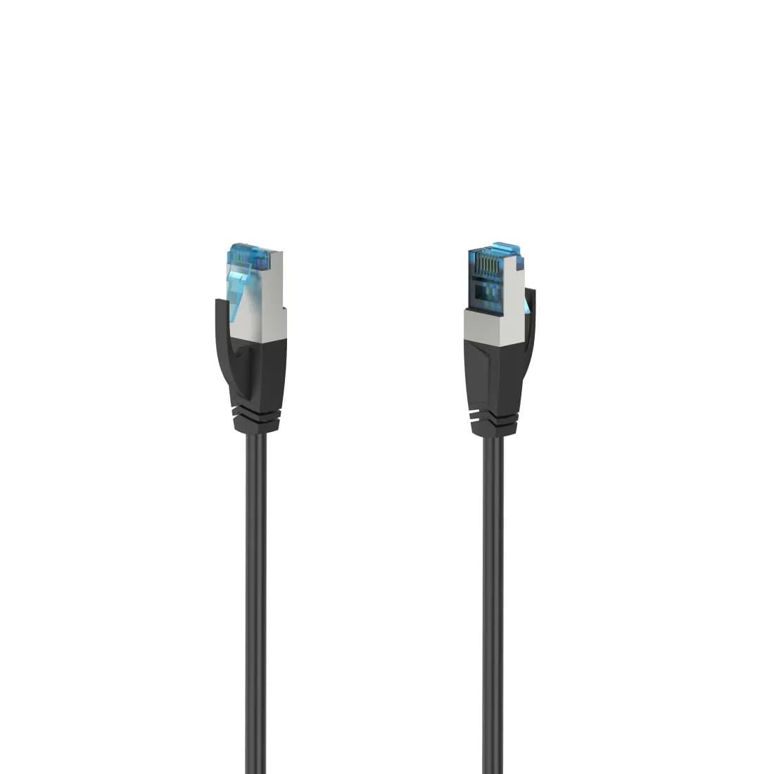 Hama Cat6a S/FTP RJ45 0.5m -verkkokaapeli, musta